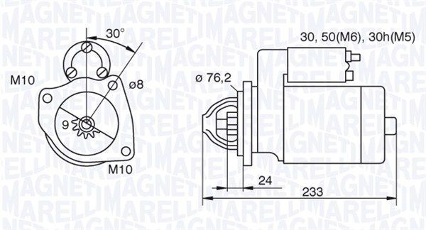 MAGNETI MARELLI Стартер 063521074420